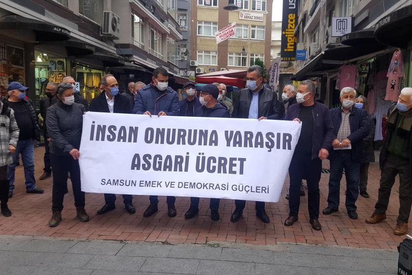 samsun emek ve demokrasi güçleri asgari ücret açıklaması yaptı