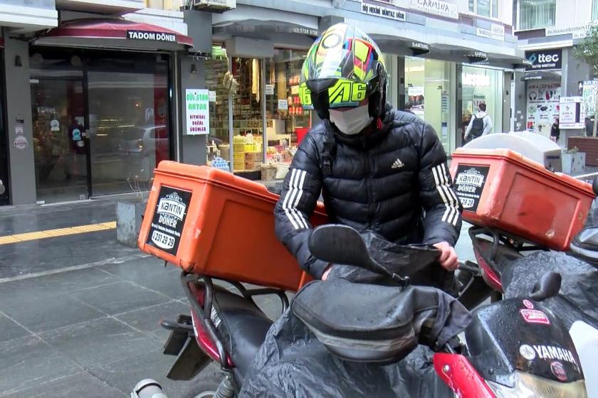 Kaza yapan kuryeye ‘Hasarı karşıla’ dediler