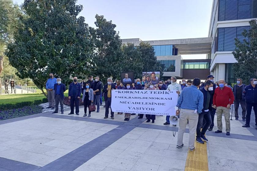 Antalya Emek ve Demokrasi Güçleri basın açıklaması yaptı