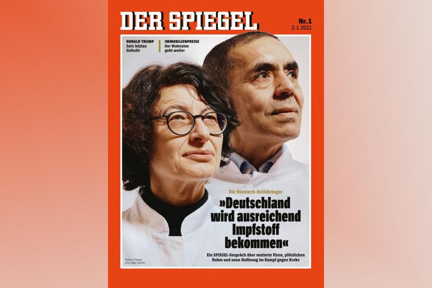 Der Spiegel Özlem Türeci ve Uğur Şahin'i kapağına taşıdı