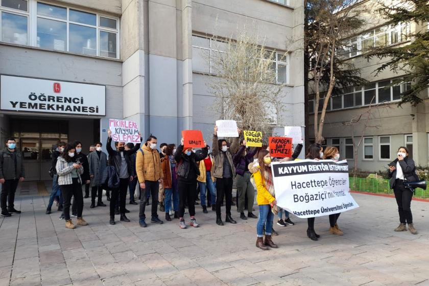 Hacettepe’de eylem: Rektörler atamayla değil seçimle gelsin