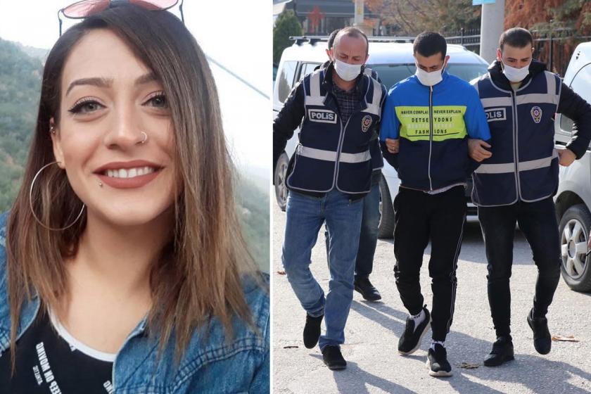 (Solda) Aleyna Yurtkölesi, (sağda) Shayan Kheyrian'ın polislerce götürülmesi 