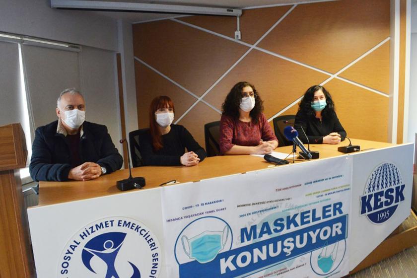 Sağlık emekçilerinin "Maskeler Konuşuyor" kampanyası devam ediyor