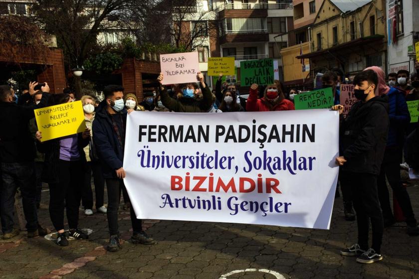 Artvinli gençler, Boğaziçi öğrencilerine destek verdi