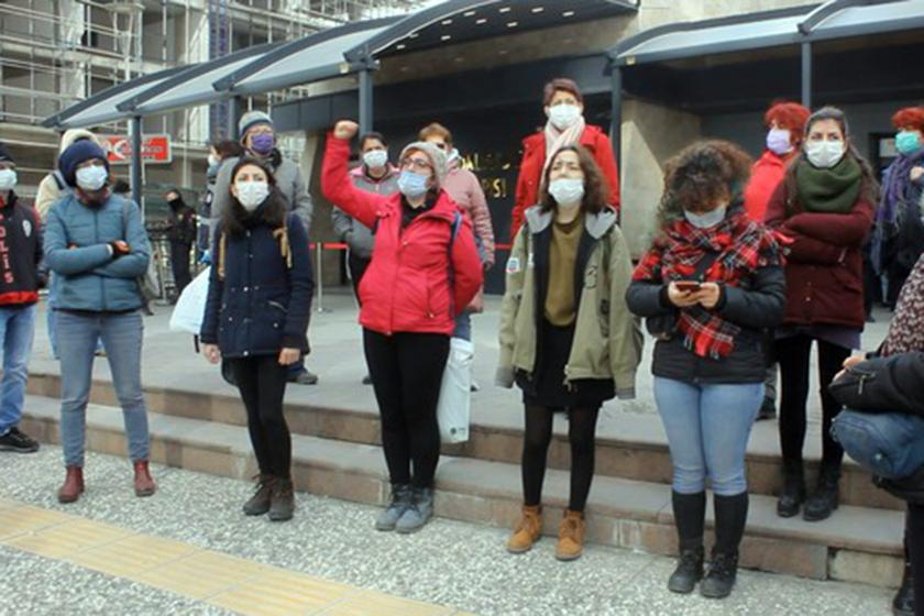 İzmir'de duruşma öncesi kadınlar açıklama yaptı 