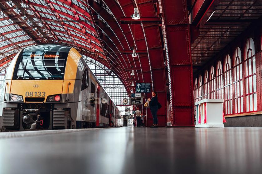 Belçika'da tren istasyonu