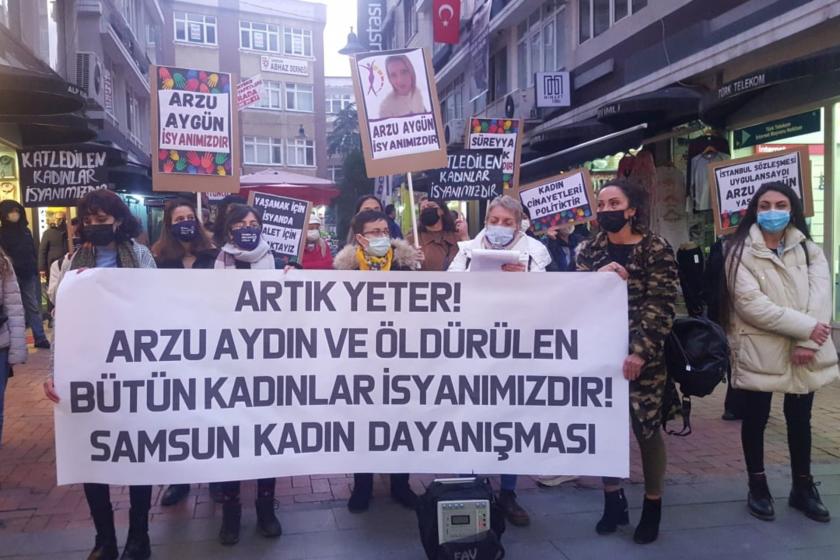 Samsun Kadın Dayanışması kadın cinayetlerine karşı eylem yaptı.