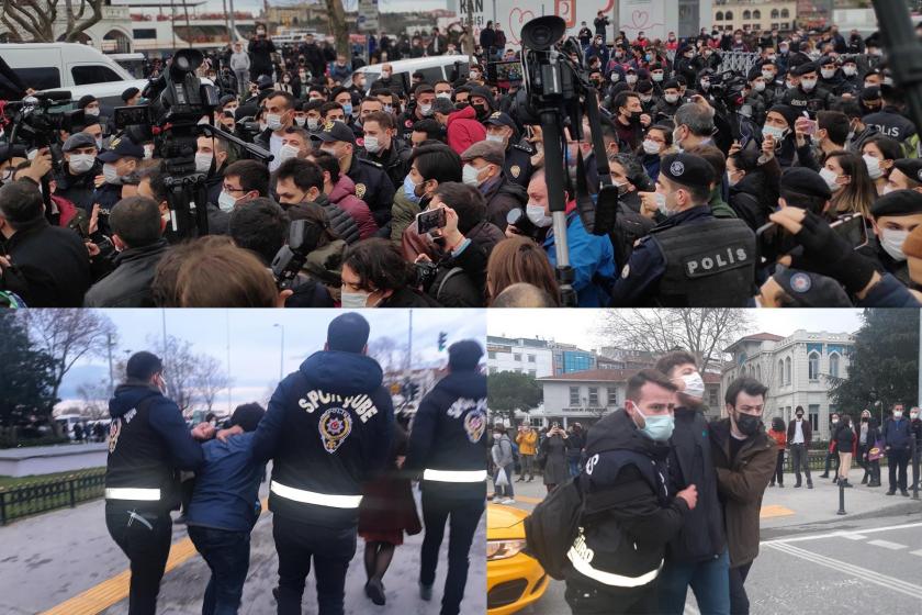 Kadıköy'de polis biber gazı ve plastik mermi kullandı, 94 kişi gözaltına alındı