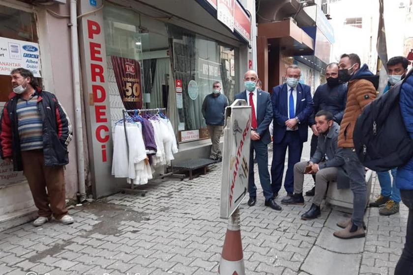 CHP heyeti yaşamını son veren esnafın dükkanına gitti