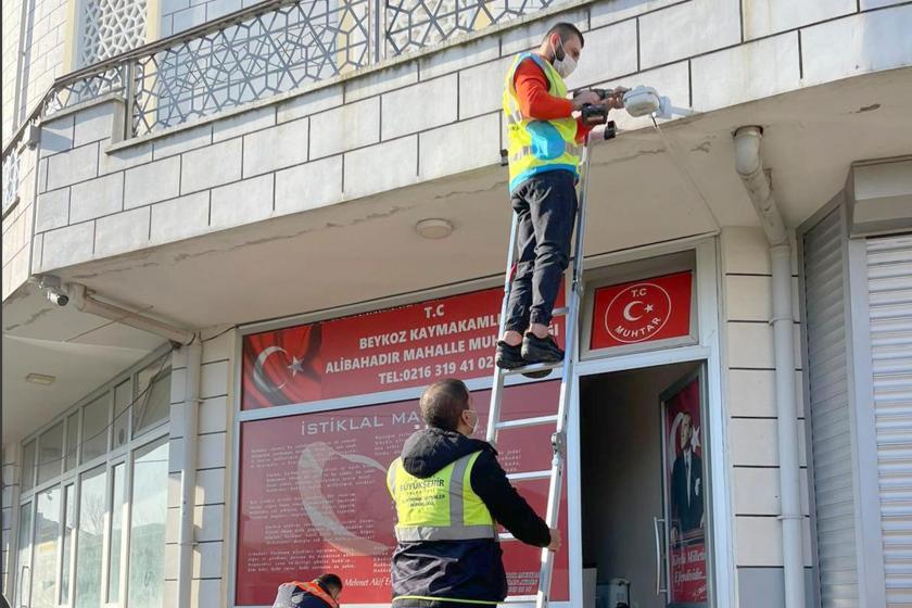 İBB ekipleri WIFI noktası kurdu