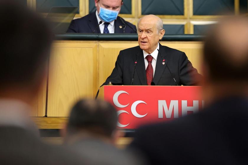 Devlet Bahçeli, partisinin TBMM Grup Toplantısınde konuşurken