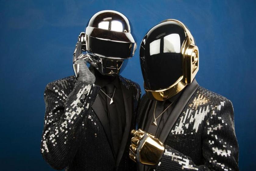 Thomas Bangalter (solda) ve Guy-Manuel de Homem-Christo, Daft Punk ikilisi