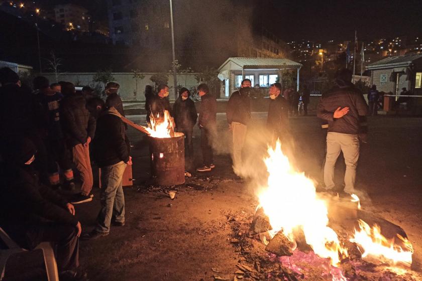 Maltepe Belediyesi işçilerinin grev alanı