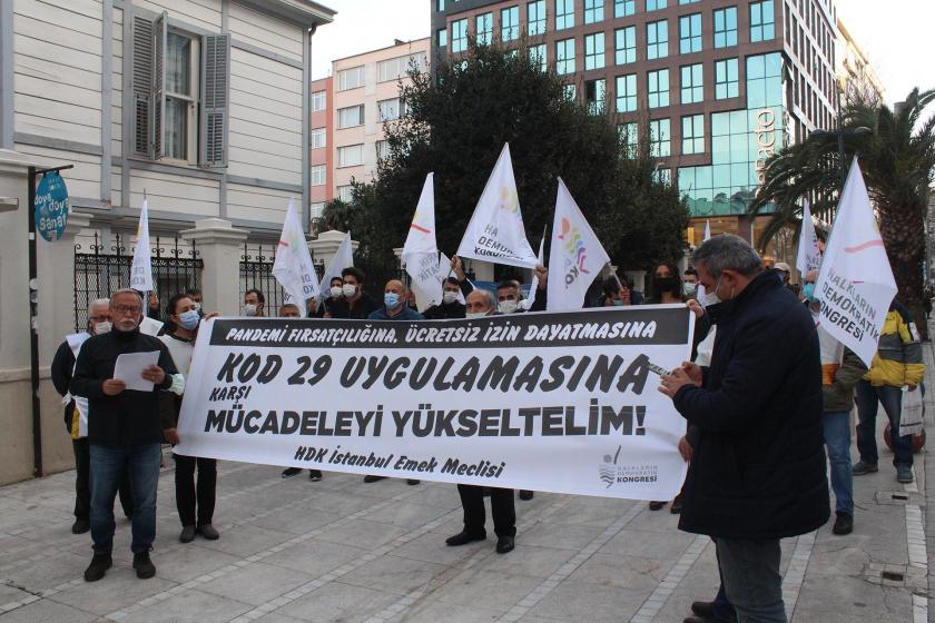 HDK İstanbul Emek Meclisi basın açıklaması düzenledi