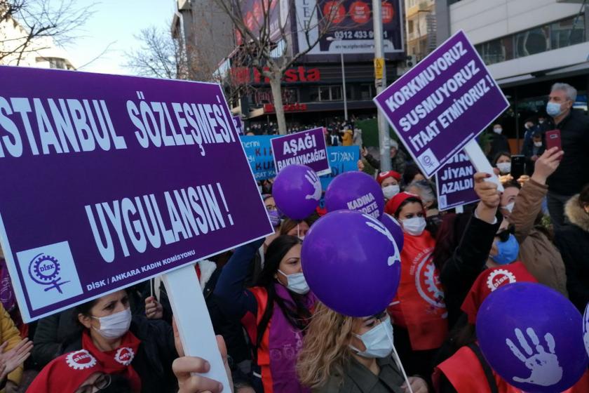 Ankara'da kadınlar meydanlarda haykırdı: Eşit ve özgür bir dünya kuracağız!