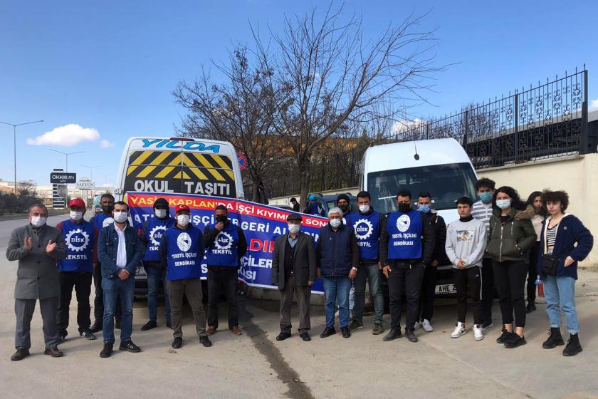 EMEP üyeleri Yasin Kaplan ve Güven Boya işçilerini ziyaret etti