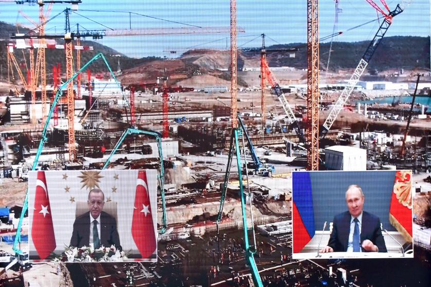 Erdoğan ve Putin, törene canlı bağlantıyla katıldı