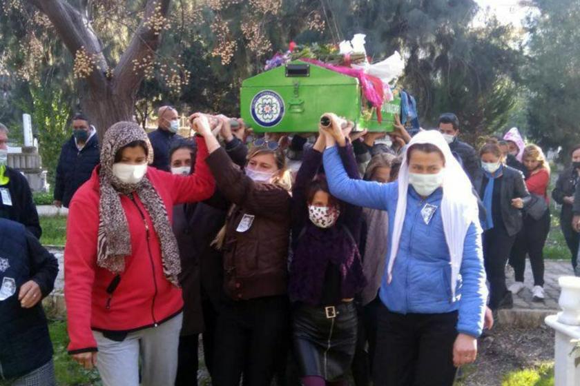 Muğla'da Serhat K. tarafından öldürülen Bensu Narlı'nın cenaze töreni.