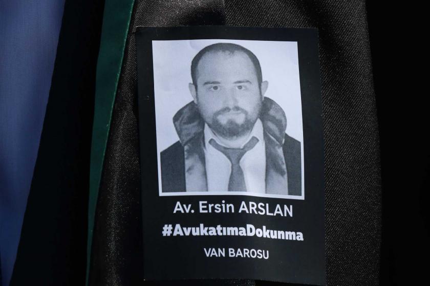 Van Barosu, öldürülen Avukat Ersin Arslan için eylem yaptı