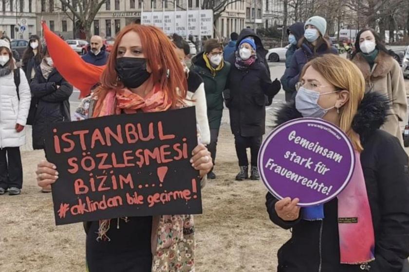 Berlin'de İstanbul Sözleşmesi eylemi