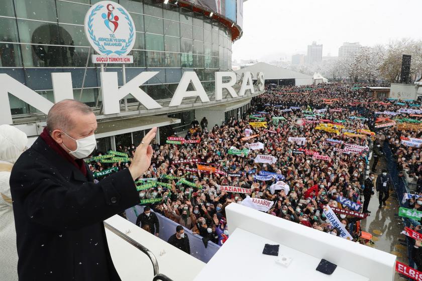 AKP kongresinden bir fotoğraf.