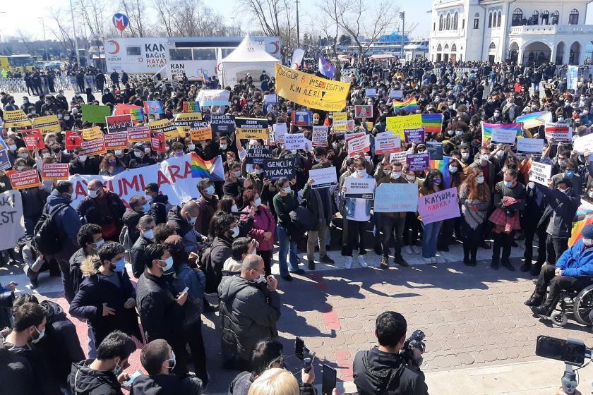 Kadıköy'de Boğaziçi ile dayanışma eylemi yapıldı