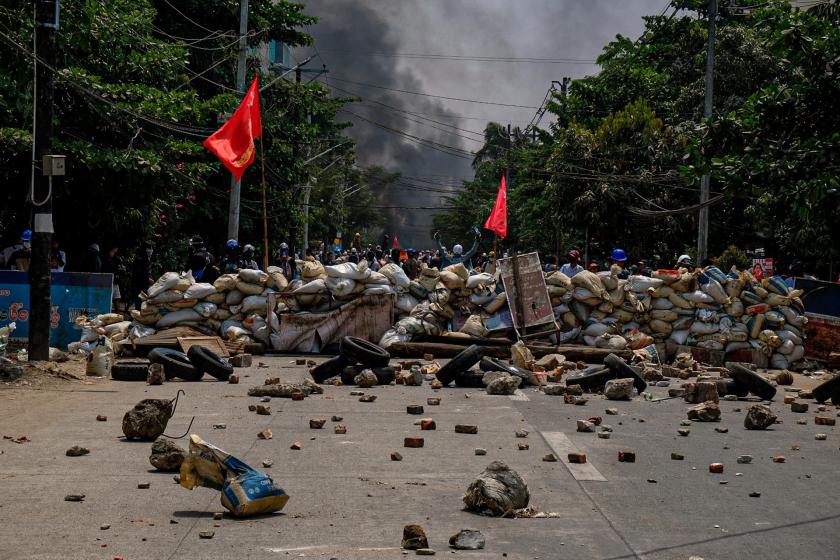 Myanmar'da darbe karşıtı eylemler