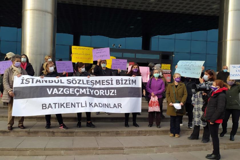 Batıkentli kadınlardan İstanbul Sözleşmesi eylemi