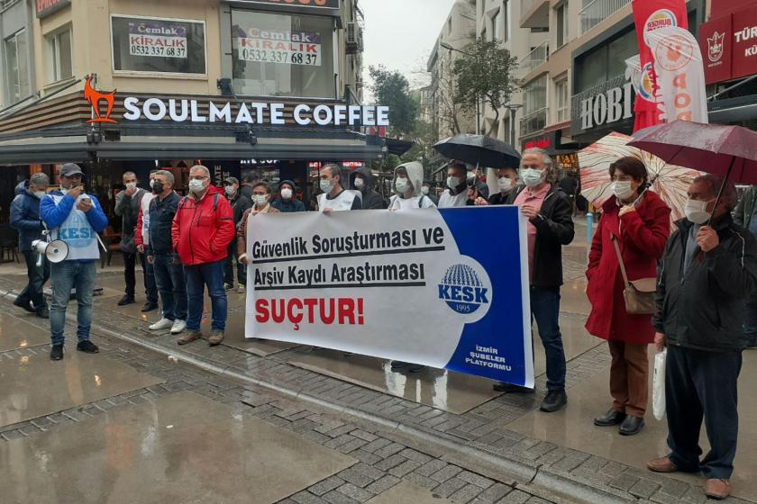 KESK İzmir Şubeler Platformu basın açıklaması düzenledi