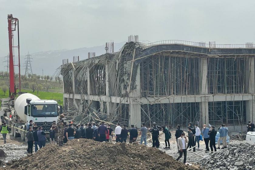  Şırnak Şehirlerarası Otobüs Terminali inşaat alanı ve kaza yerine gelenler