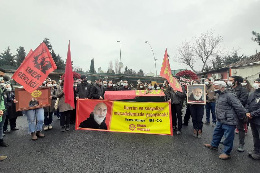 EMEP İstanbul İl Disiplin Kurulu Üyesi Mehmet Boztepe törenle uğurlandı