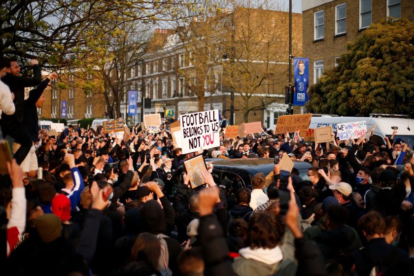 Avrupa Süper Lig protestosu