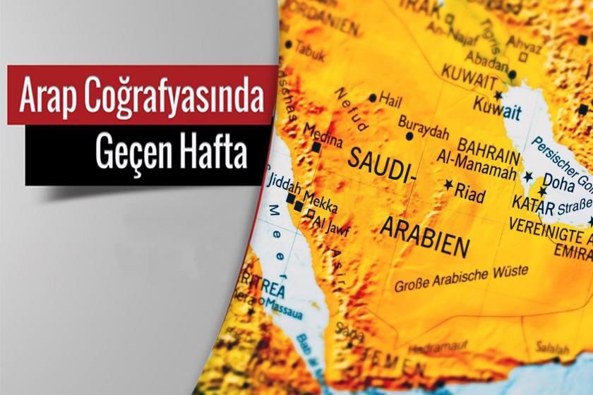 Suudi Arabistan haritası (sağda)