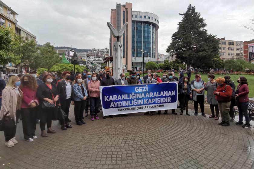 KESK Kocaeli Şubeler Platformu Gezi direnişinin 8'inci yıl dönümünde basın açıklaması yaptı.