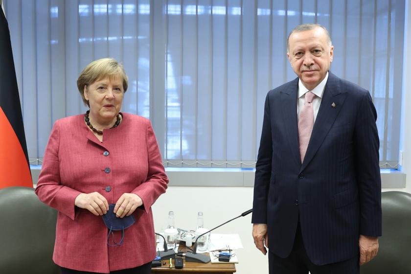 Merkel ile Erdoğan