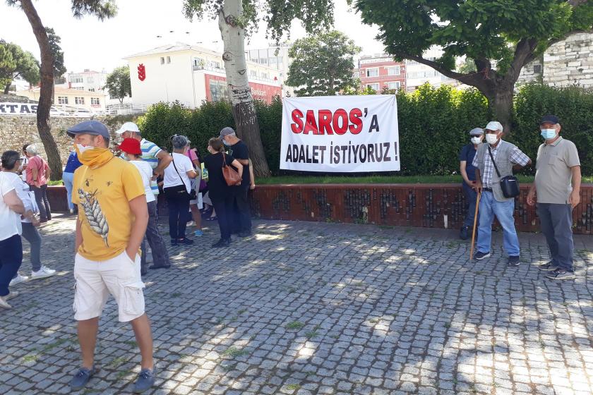 Saros Körfezi'nde doğalgaz istemeyen hak savunucuları 