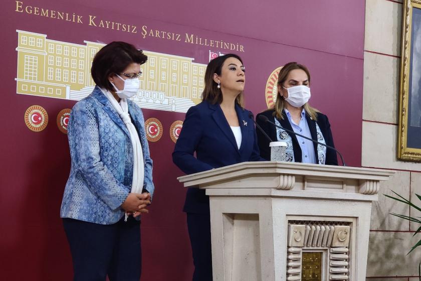 CHP'li 3 milletvekili kadın Meclis'te açıklama yaptı