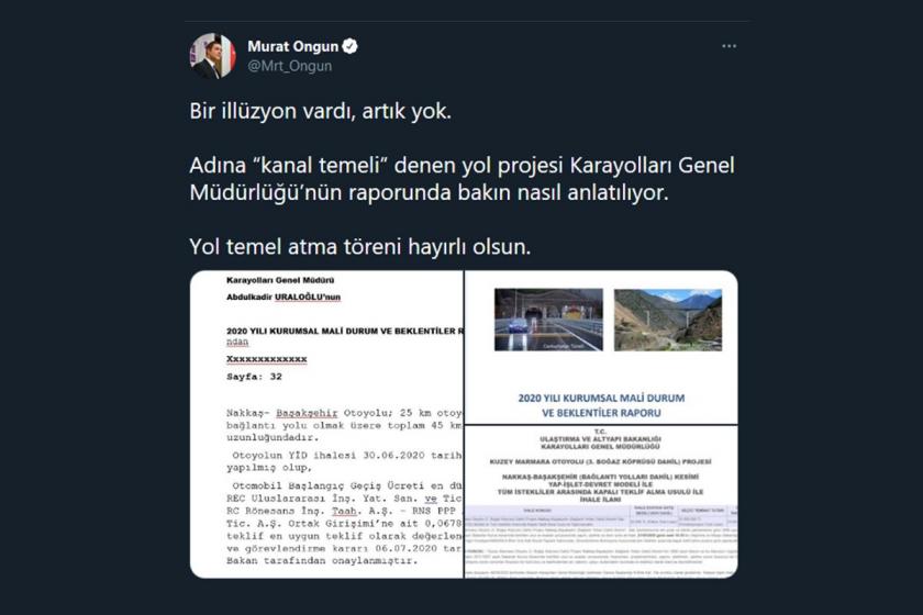 Ongun'un paylaşımından ekran alıntısı