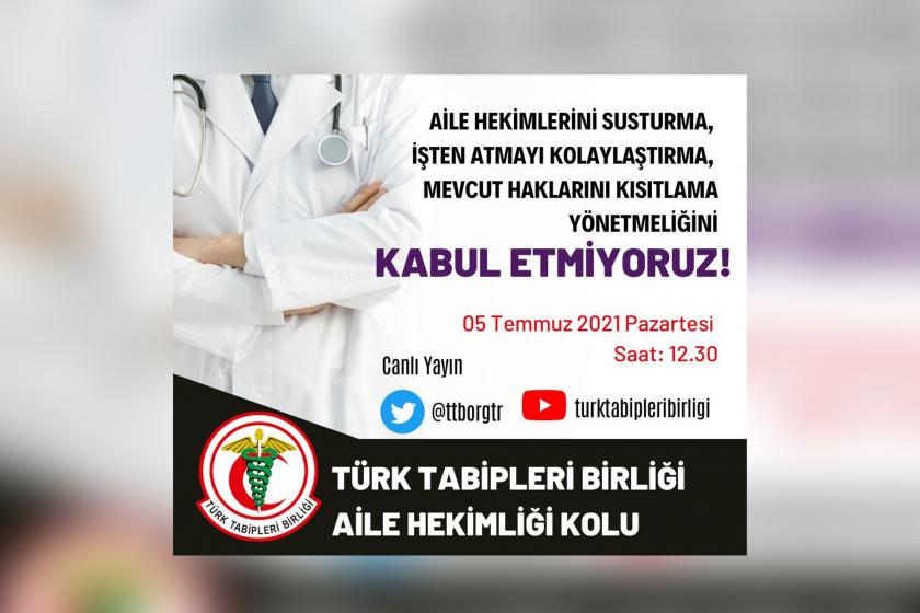 TTB Aile Hekimliği Kolu'nun hazırladığı afiş