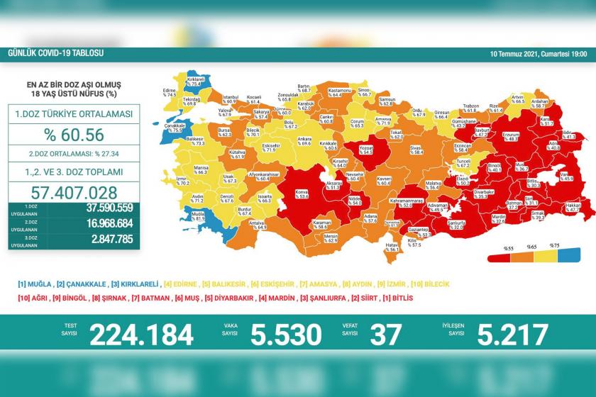 koronavirüs verileri