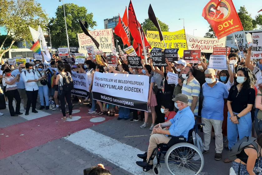 Boğaziçi Dayanışması'nın Kadıköy'deki eylemi