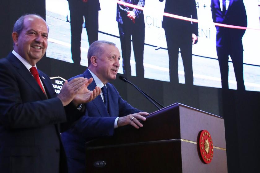 Ersin Tatar ve Tayyip Erdoğan