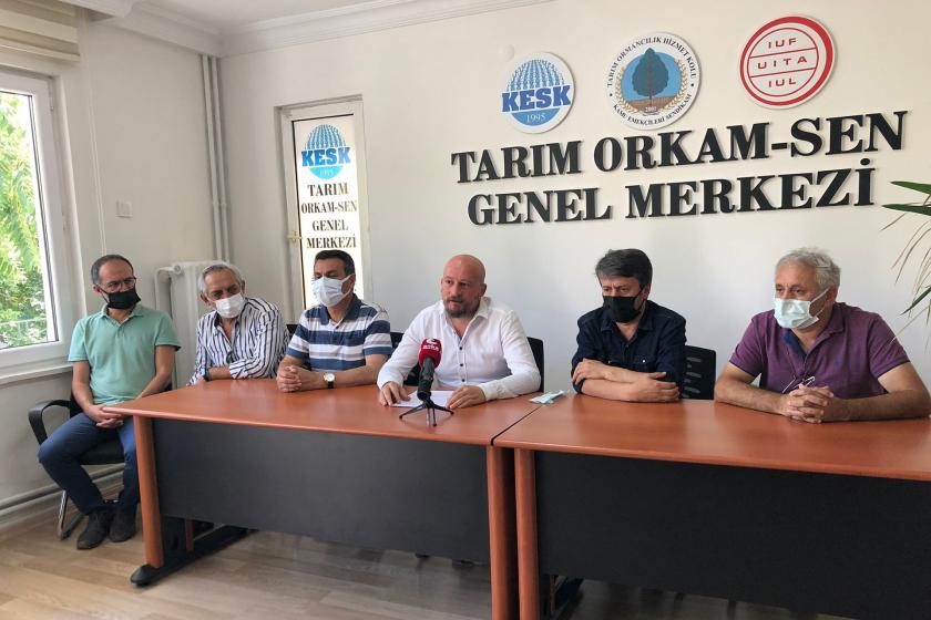 Tarım Orkam Sen üyeleri açıklama yaptı