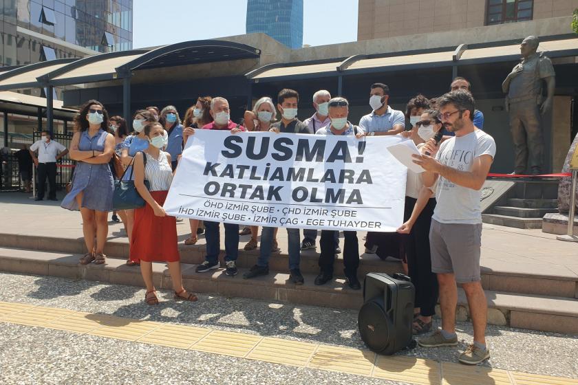 İzmir hukukçular ırkçı saldırı açıklama 