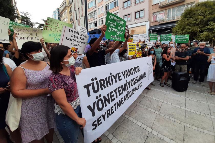 'Türkiye yanıyor, yönetemiyorsunuz! Seyretme, müdahale et' eylemi