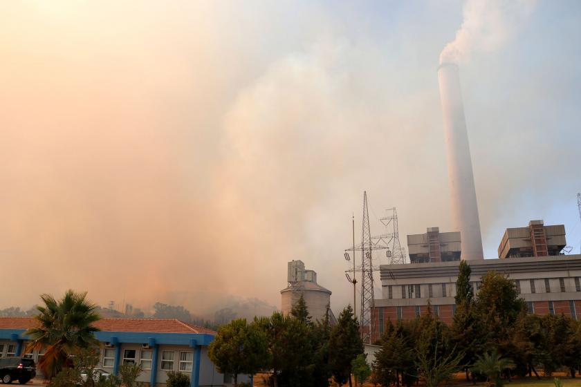 Kemerköy Termik Santralindeki yangın