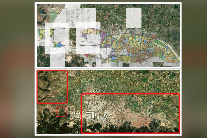 Şehir Plancıları Odası İzmir şubesinin Manisa Belediyesi'nin imar planına ilişkin itirazlarını gösteren görsel