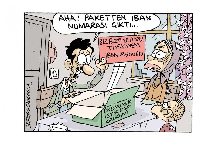 Sefer Selvi'nin IBAN karikatürü