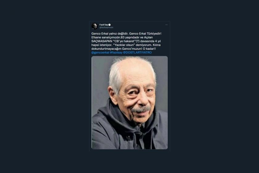 Fazıl Say'ın Twitter gönderisinden ekran alıntısı