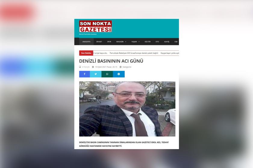 Erol Kesin Son Nokta Gazetesinde çıkan haberi